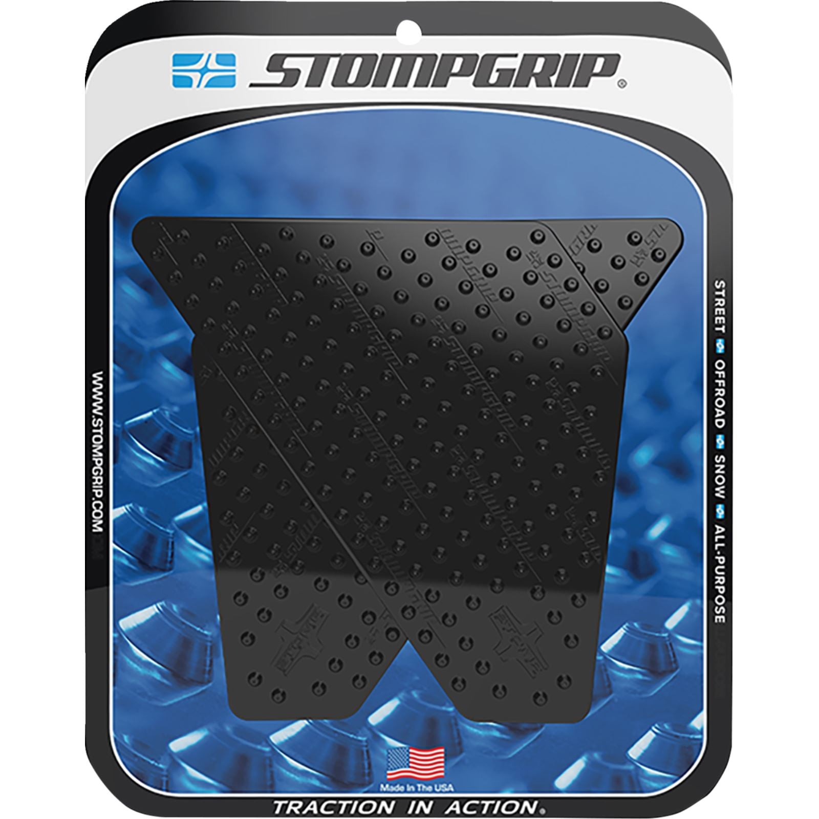 Stompgrip Traction Pad Tank Grips - Volcano - Black for Super Tenere ES 1200 [MPN: 55-10-0060-5B]_1731447