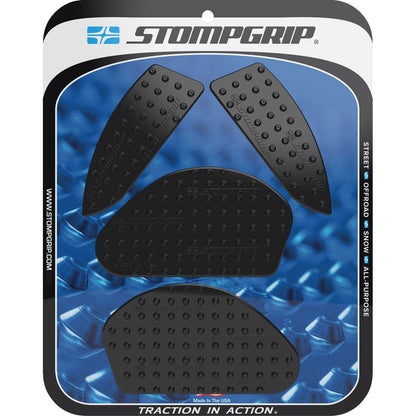 Stompgrip Traction Pad Tank Grips - Volcano - Black for MT-03 [MPN: 55-10-0205B]_1731528