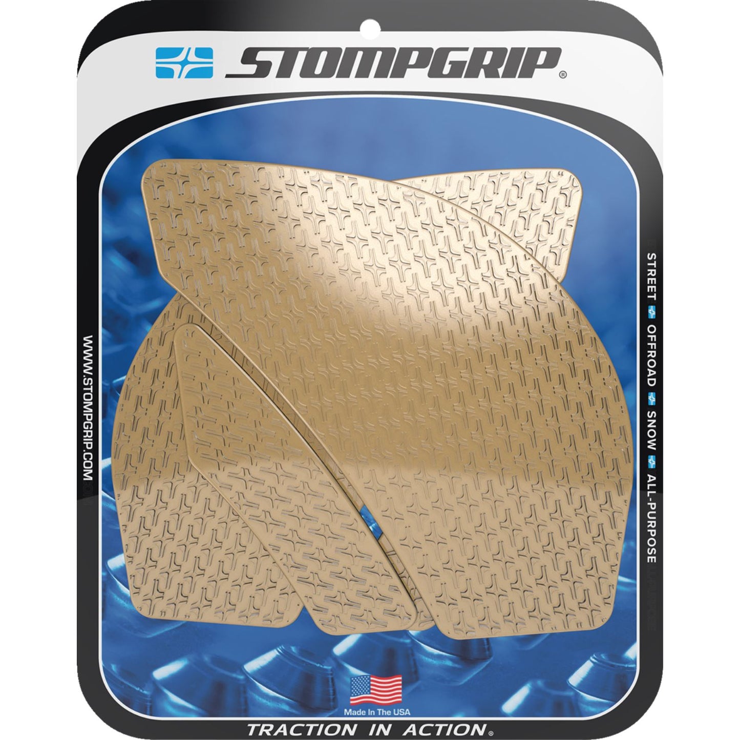 Stompgrip Traction Pad Tank Grips - Icon - Clear for Ninja ZX-6R [MPN: 55-14-0037C]_1731642