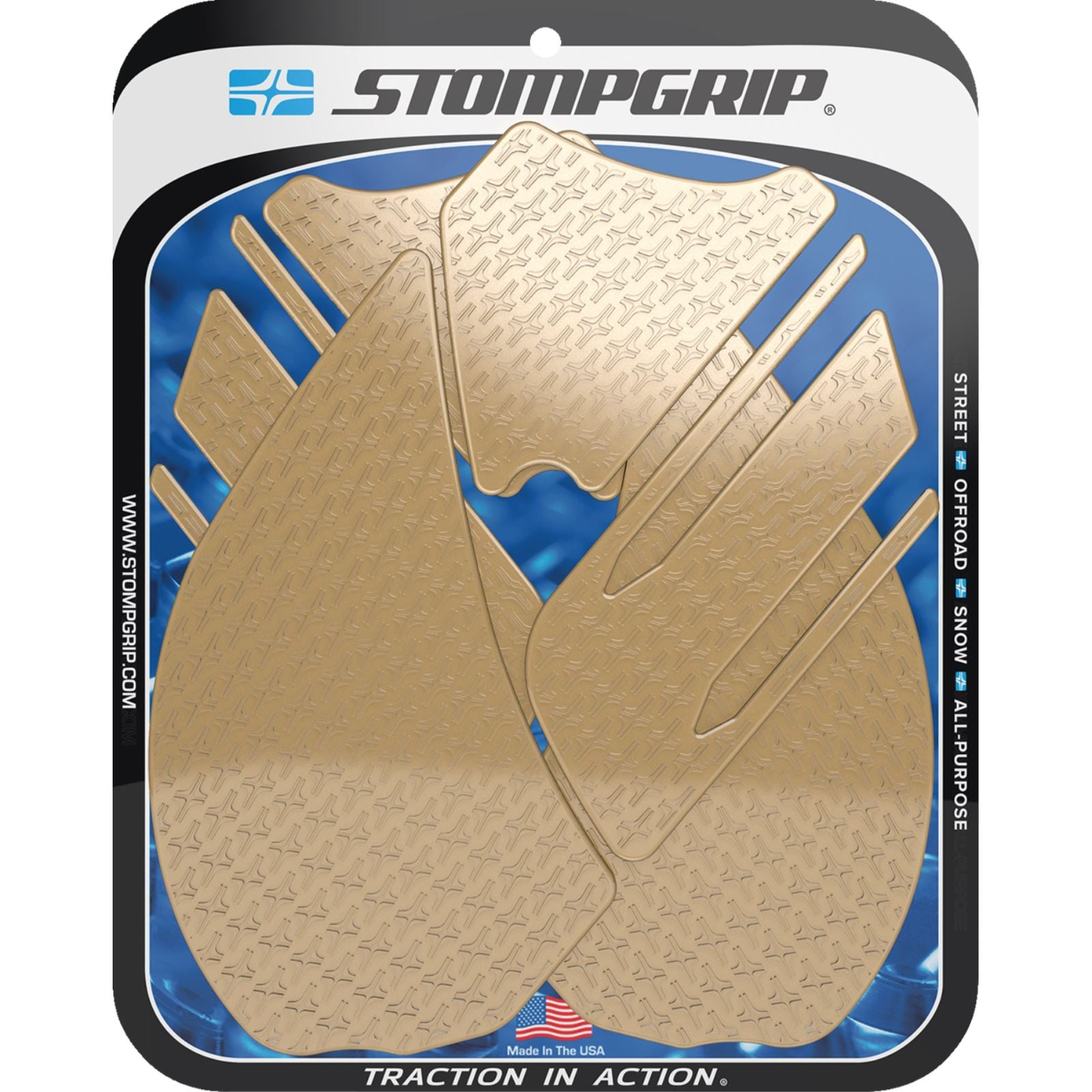 Stompgrip Traction Pad Tank Grips - Icon - Clear for Kawasaki Ninja ZX-14 [MPN: 55-14-0042C]_1731557
