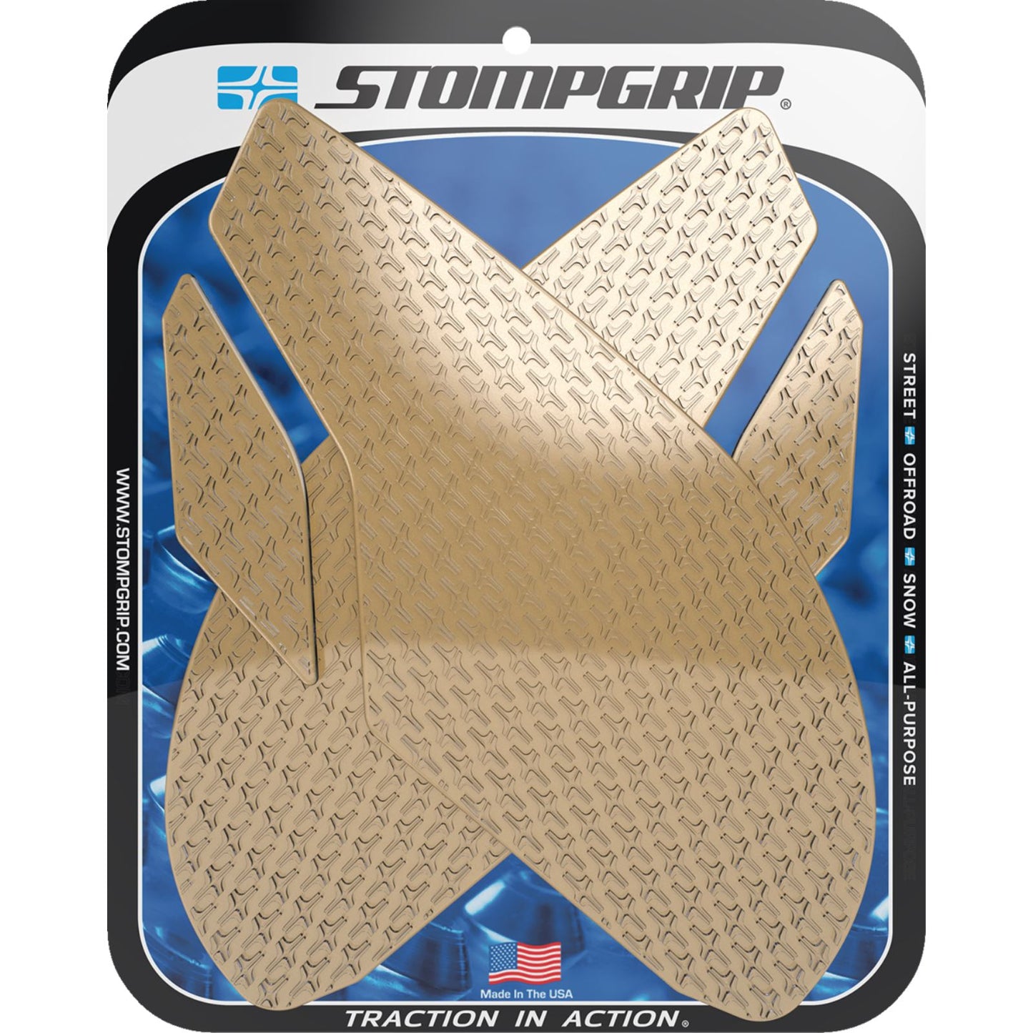 Stompgrip Traction Pad Tank Grips - Icon - Clear for Triumph [MPN: 55-14-0078C]_1731682