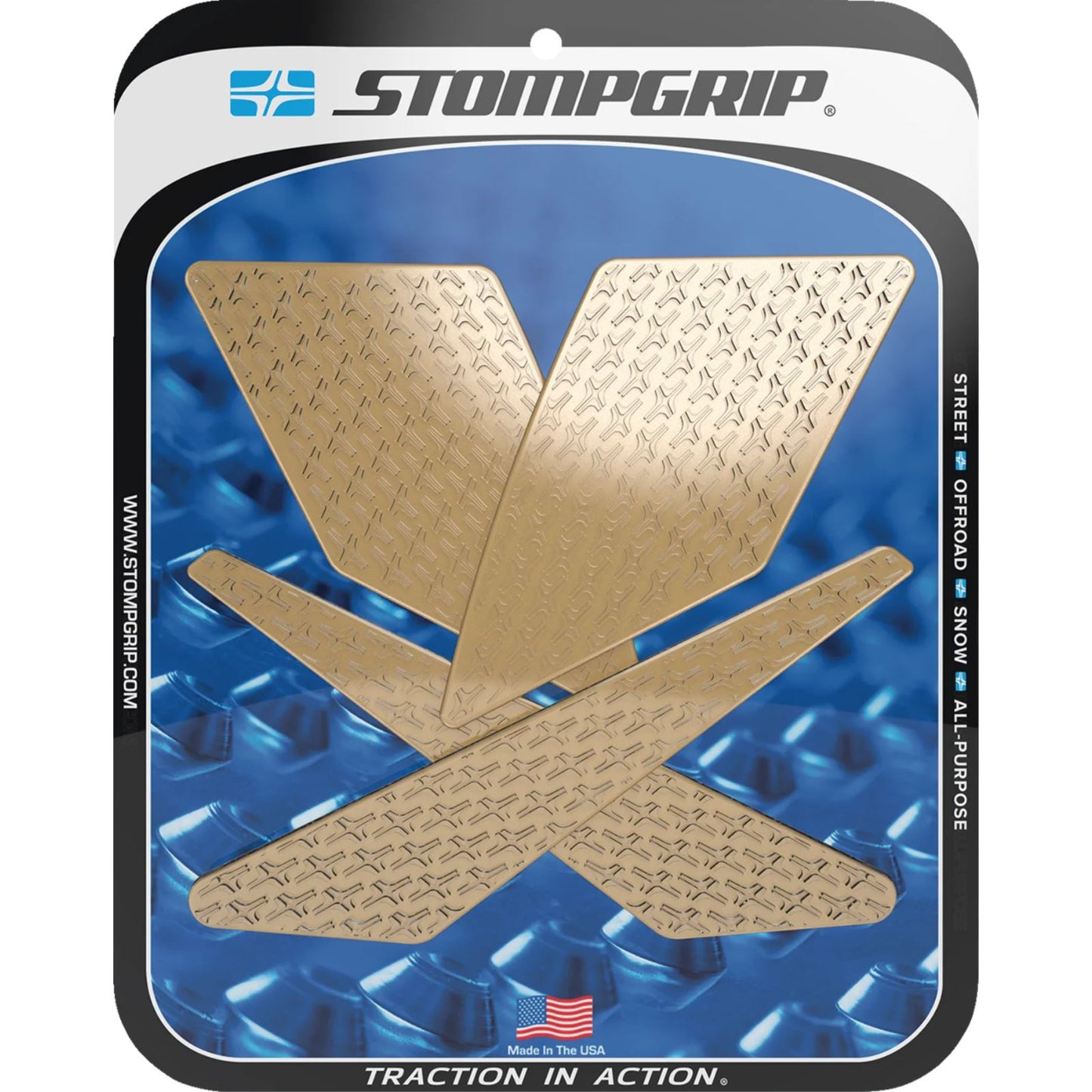 Stompgrip Traction Pad Tank Grips - Icon - Clear for KLX 300/SM [MPN: 55-14-0089-1C]_1731499