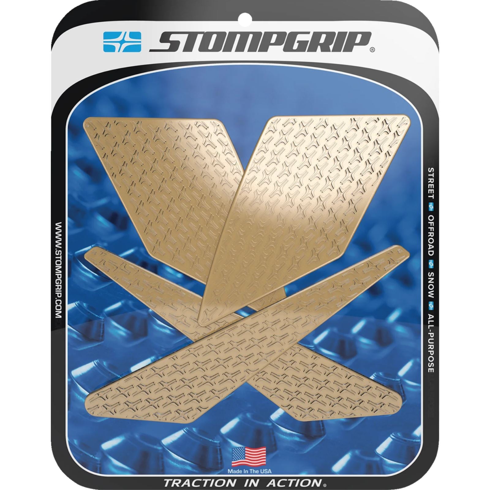 Stompgrip Traction Pad Tank Grips - Icon - Clear for KLX 300/SM [MPN: 55-14-0089-1C]_1731499