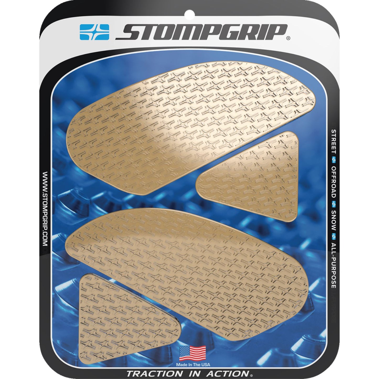 Stompgrip Traction Pad Tank Grips - Icon - Clear for CBR 250R/300R [MPN: 55-14-0100C]_1731645