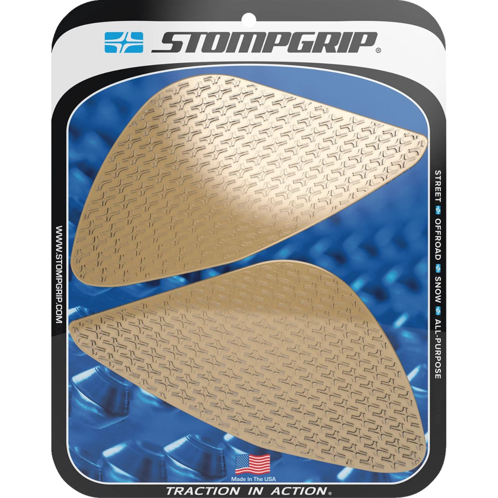 Stompgrip Traction Pad Tank Grips - Icon - Clear for Speed Triple 1200RR/RS [MPN: 55-14-0183-1C]_1731866