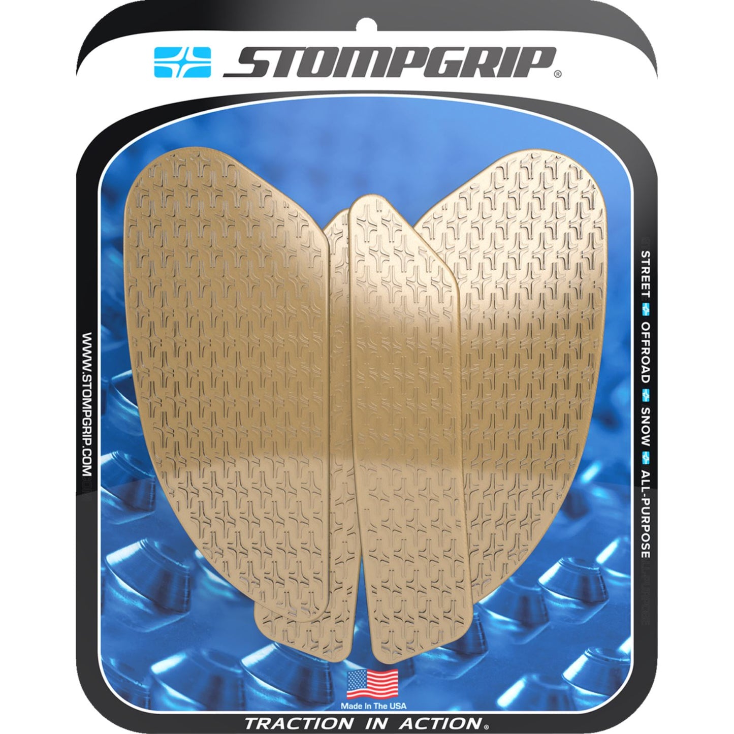 Stompgrip Traction Pad Tank Grips - Icon - Clear for KLX 230/S/SM [MPN: 55-14-0202C]_1731830