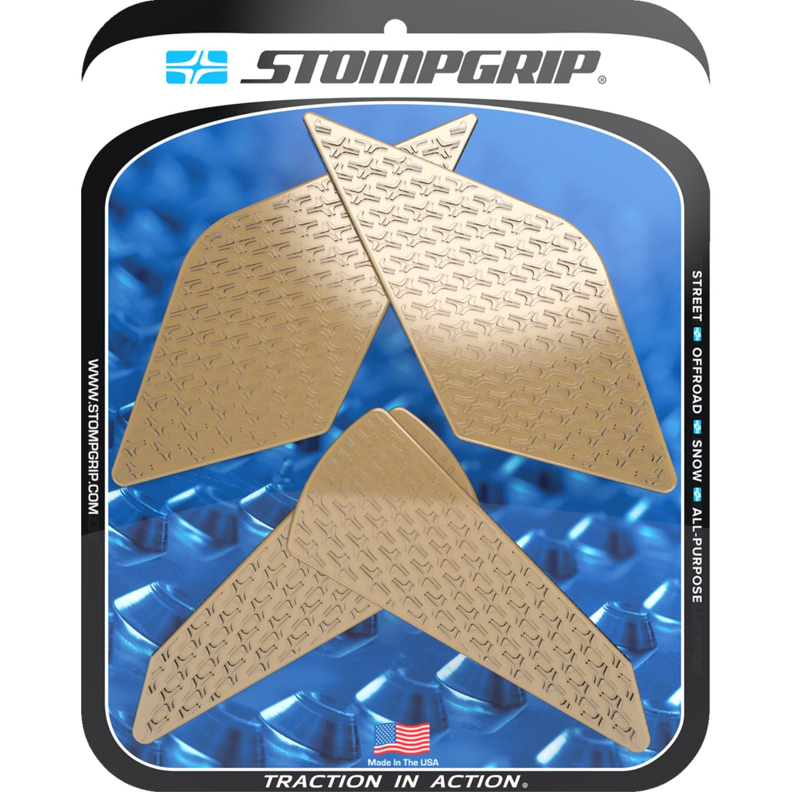 Stompgrip Traction Pad Tank Grips - Icon - Clear for Ninja ZX-4RR [MPN: 55-14-0204C]_1731574