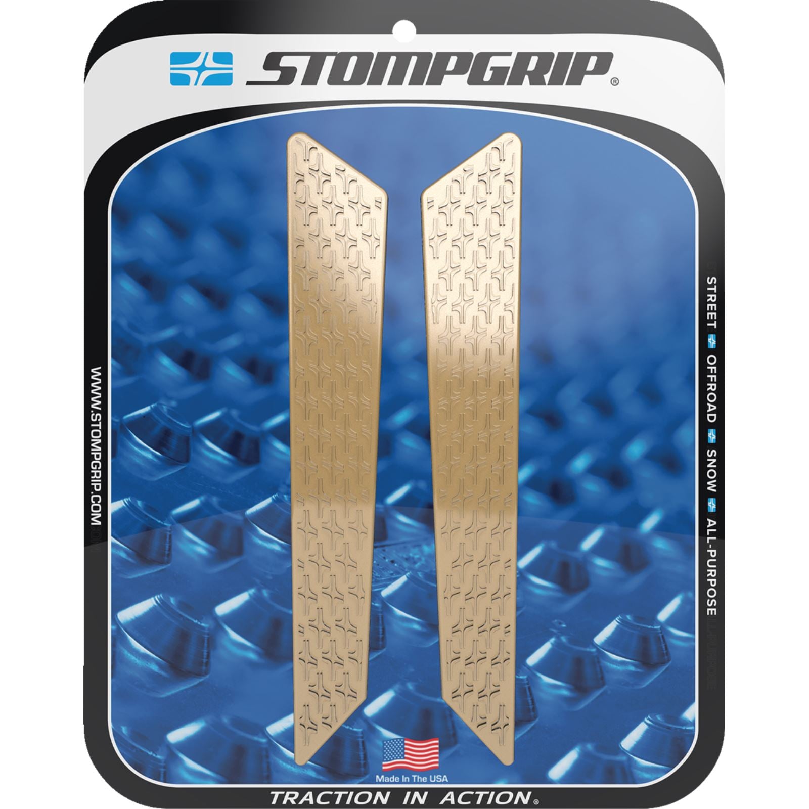 Stompgrip Traction Pad Tank Grips - Icon - Clear for Tiger 1200 Rally Explorer [MPN: 55-14-0208C]_1731819