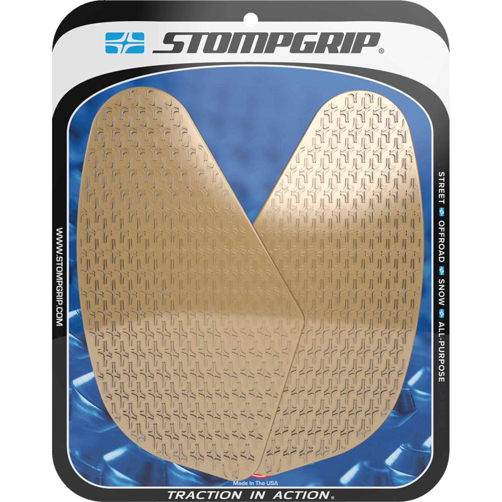Stompgrip Traction Pad Tank Grips - Icon - Clear for Tracer 9 GT [MPN: 55-14-0209C]_1731506