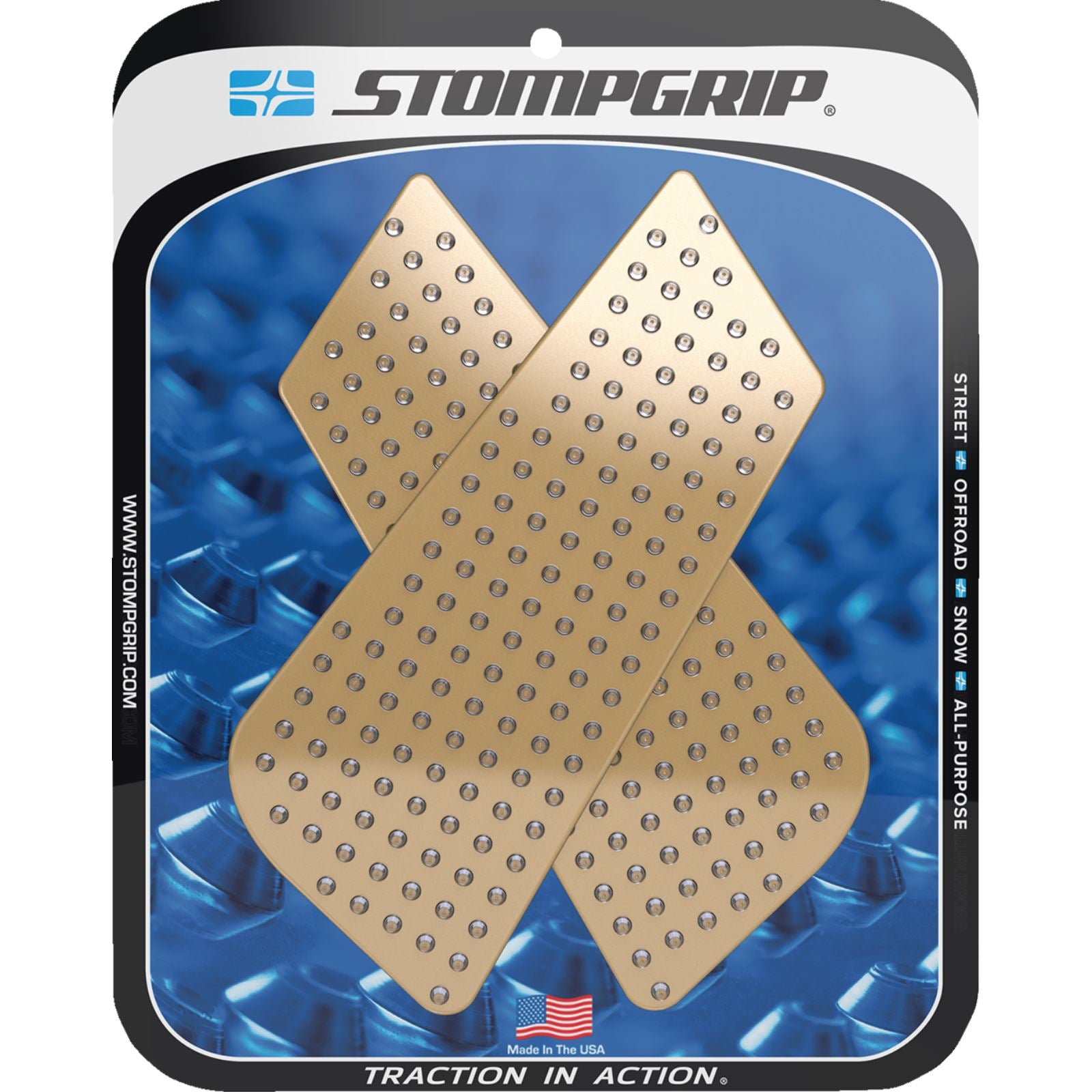 Stompgrip Traction Pad Tank Grips Volcano - Clear for Aprilia/Honda/Suzuki [MPN: 50-10-0004C]_1731553