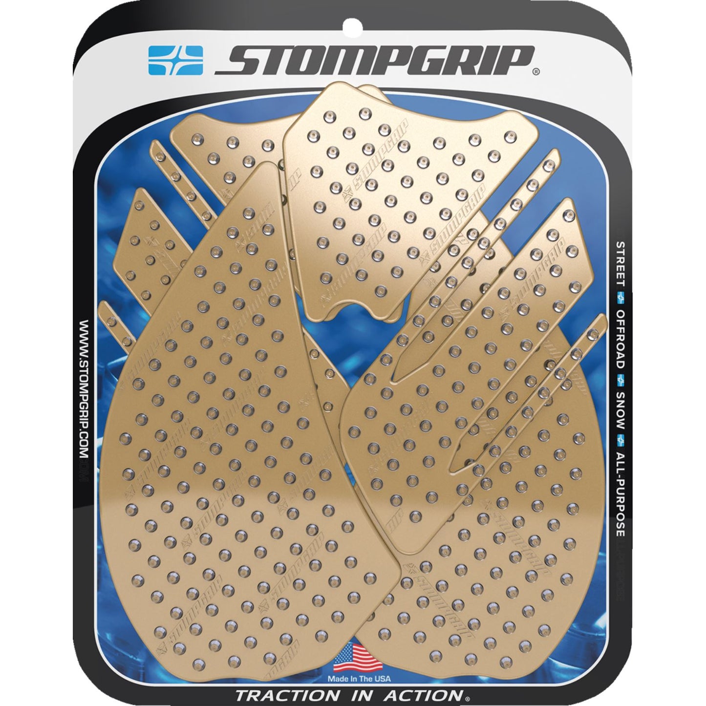 Stompgrip Traction Pad Tank Grips - Volcano - Clear for Ninja 14R [MPN: 55-10-0042C]_1731774