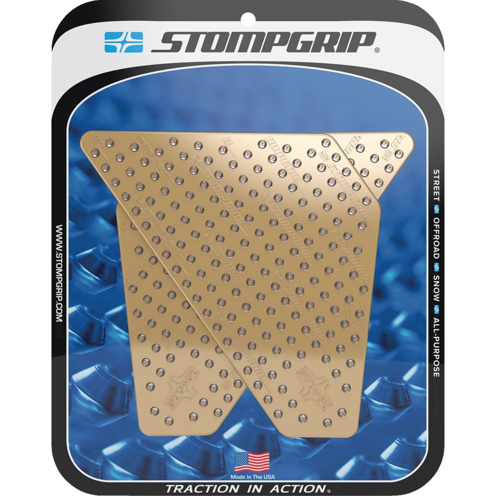 Stompgrip Traction Pad Tank Grips - Volcano - Clear for Super Tenere ES 1200 [MPN: 55-10-0060-5C]_1731770