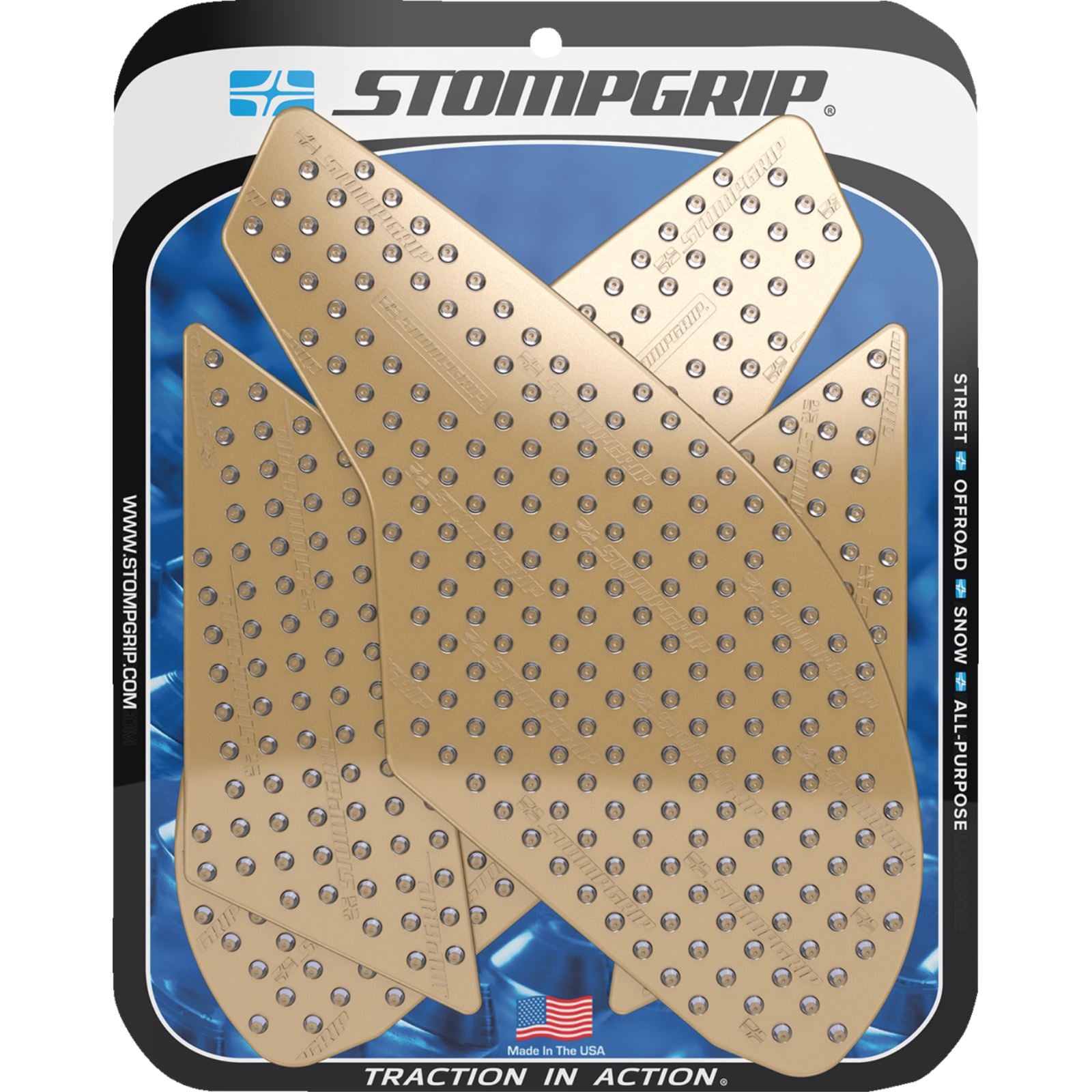 Stompgrip Traction Pad Tank Grips - Volcano - Clear for SV 650 [MPN: 55-10-0136C]_1731603