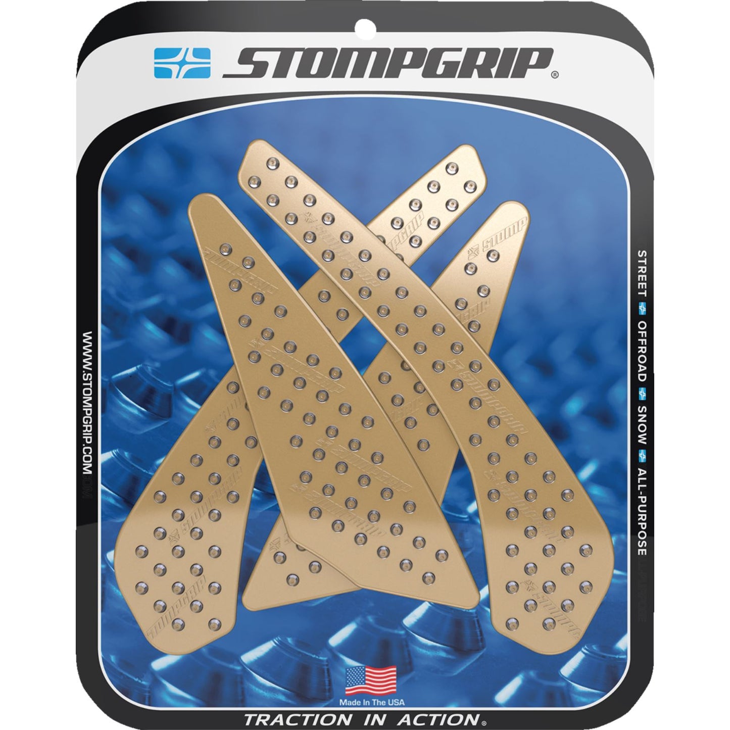 Stompgrip Traction Pad Tank Grips - Volcano - Clear for GSX-S 750/Z [MPN: 55-10-0151C]_1731696