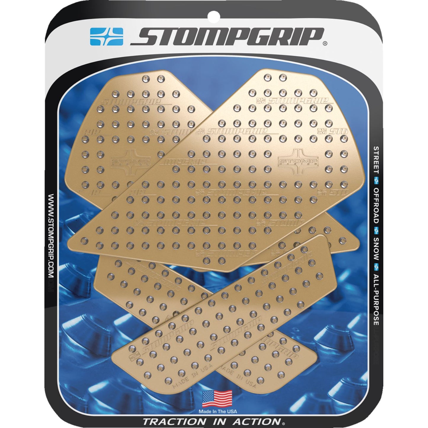 Stompgrip Traction Pad Tank Grips - Volcano - Clear for F 900 XR [MPN: 55-10-0175C]_1731664