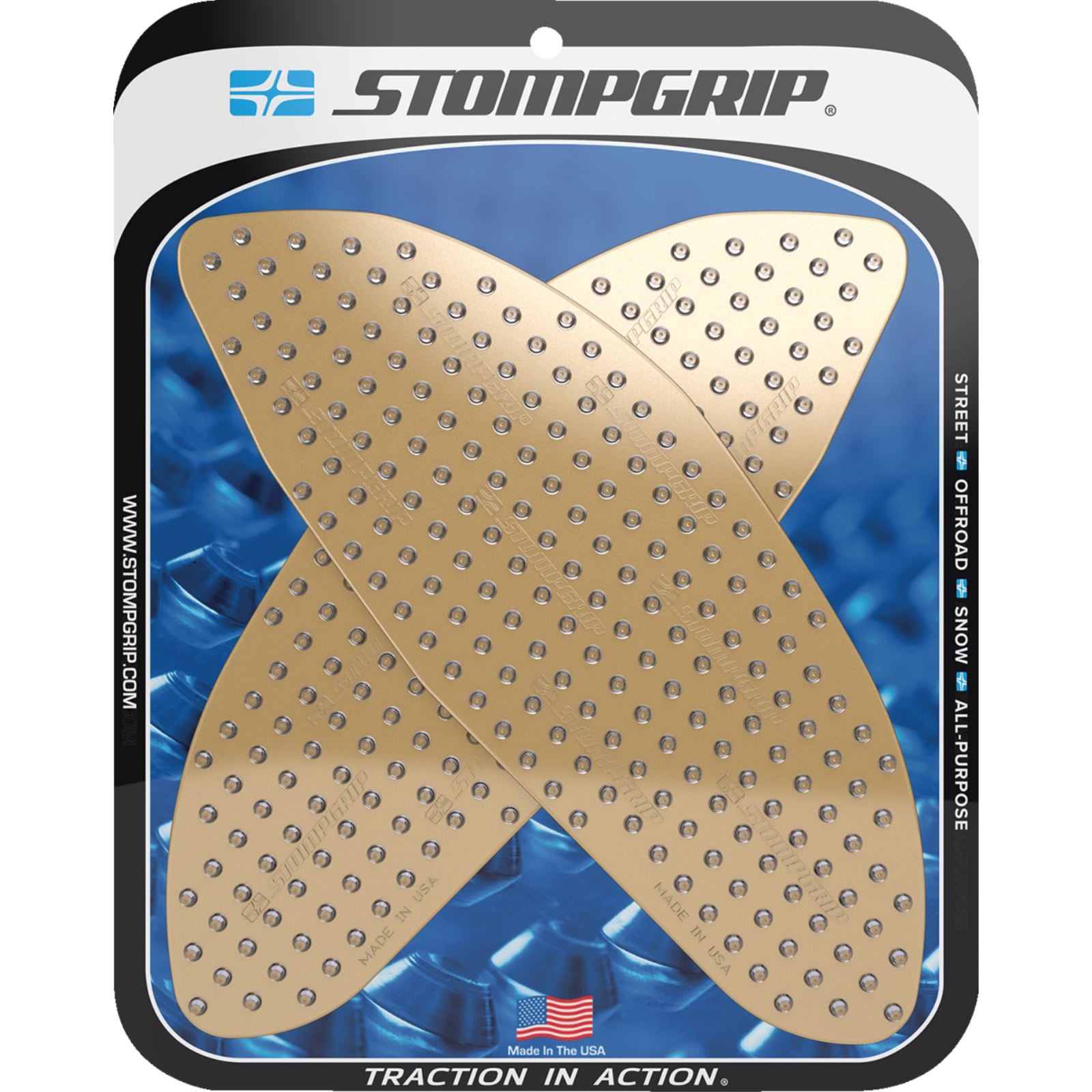 Stompgrip Traction Pad Tank Grips - Volcano - Clear for Tuono V4/RSV4 1100 [MPN: 55-10-0180C]_1731779