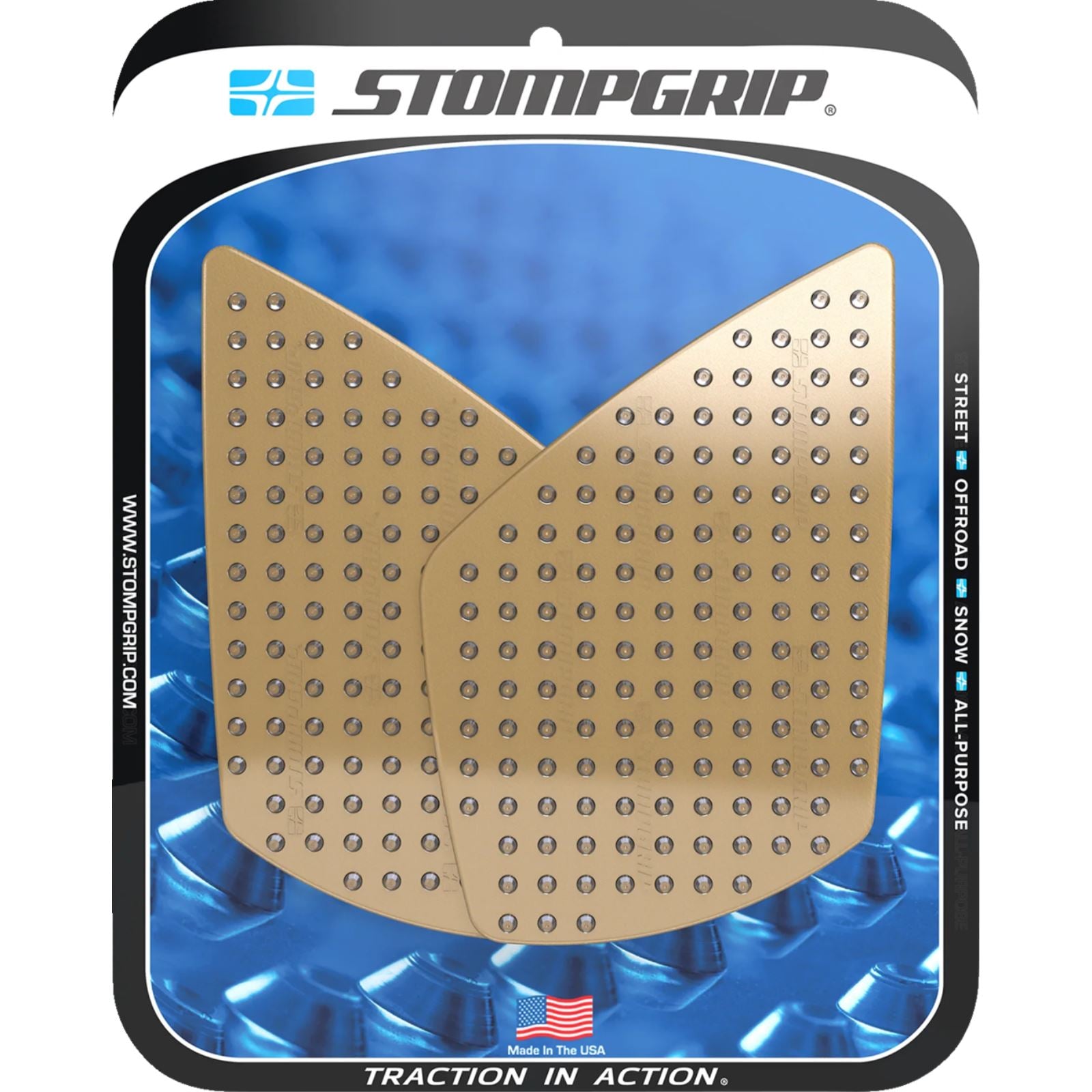 Stompgrip Traction Pad Tank Grips - Volcano - Clear for RC 390 [MPN: 55-10-0199-1C]_1731895