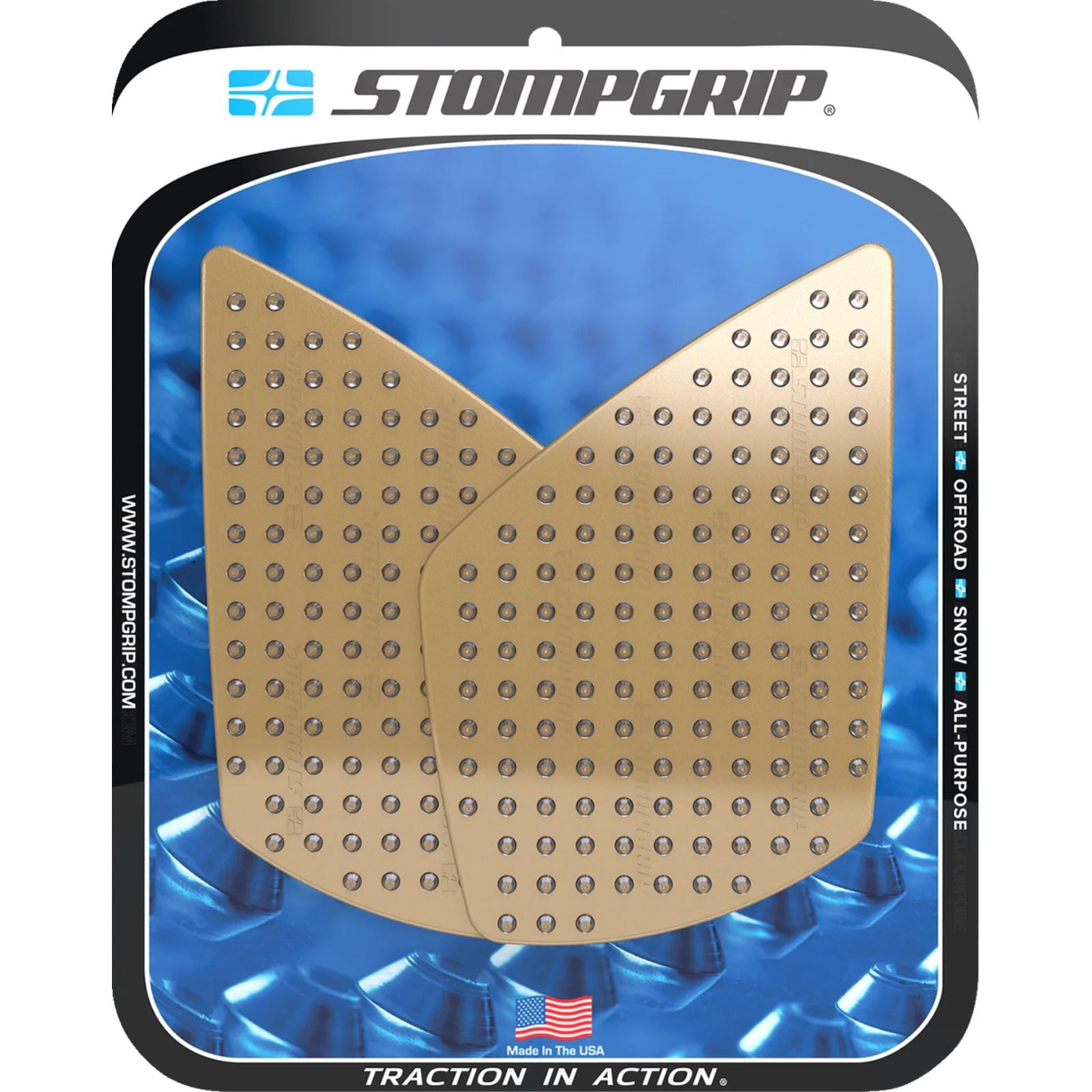 Stompgrip Traction Pad Tank Grips - Volcano - Clear for Street Triple 765 [MPN: 55-10-0199C]_1731566