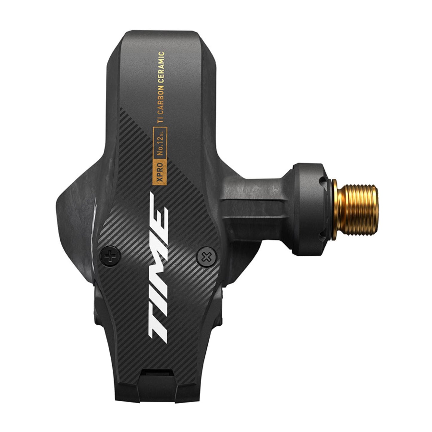 TIME Sport XPRO12SL C1 51mm Pedals Body: Carbon Spindle: Titanium Gold Pair [MPN: 00.6718.047.000]_1732078
