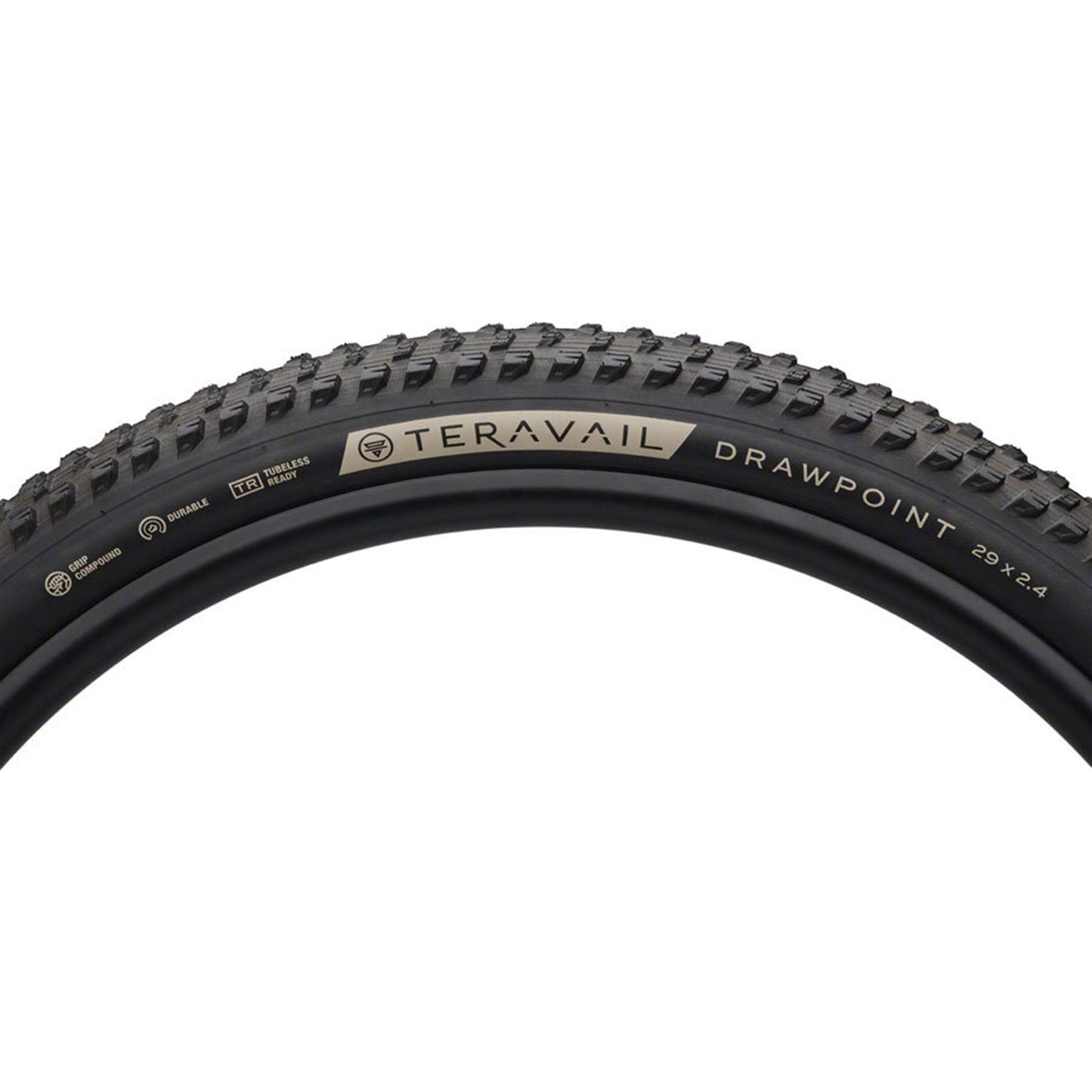 Teravail Drawpoint Tire - 29 x 2.4, Tubeless, Folding, Black, Light Trail [MPN: 19-000547]_1932705