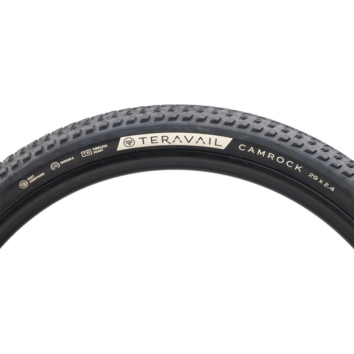 Teravail Camrock Tire - 29 x 2.4, Tubeless, Folding, Black, Light Trail [MPN: 19-000546]_1932661