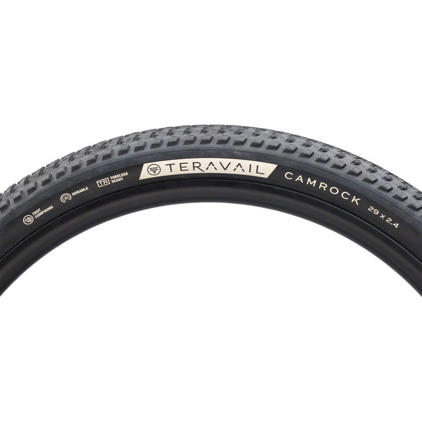 Teravail Camrock Tire - 29 x 2.4, Tubeless, Folding, Black, Light Trail [MPN: 19-000546]_1932661