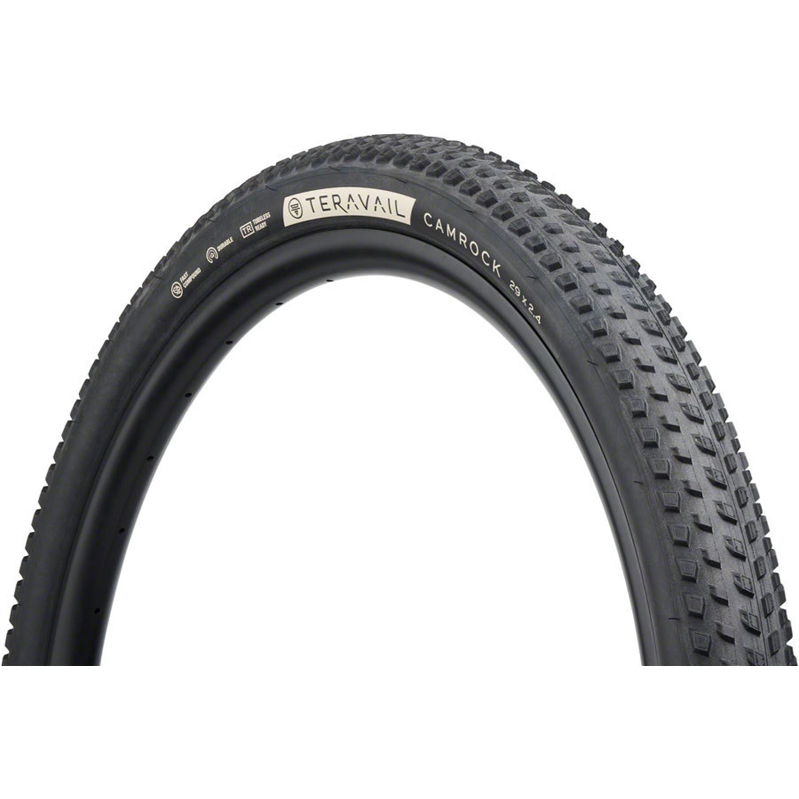 Teravail Camrock Tire - 29 x 2.4, Tubeless, Folding, Black, Light Trail [MPN: 19-000546]_1932685
