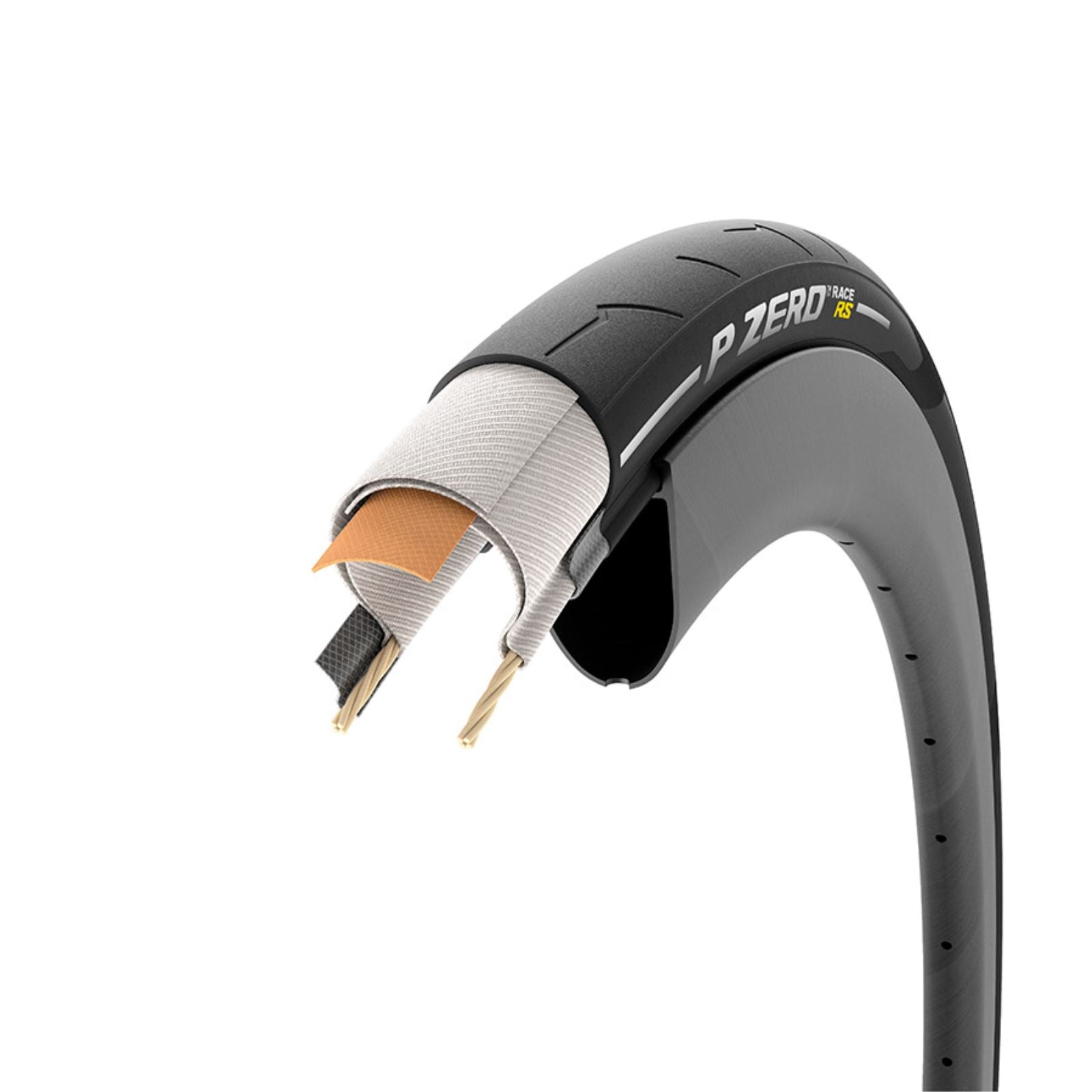 Pirelli - Bicycle P ZERO Race RS Tire - 700 x 28, Clincher, Folding, Black, TechBelt 4675600_1775841