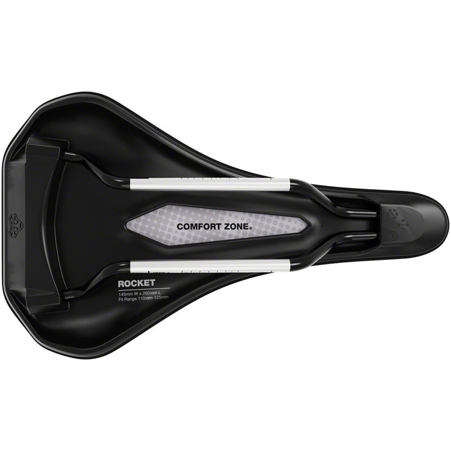 WTB Rocket Saddle - Stainless, Black, Medium, Fusion Form [MPN: W065-0742]_2101811
