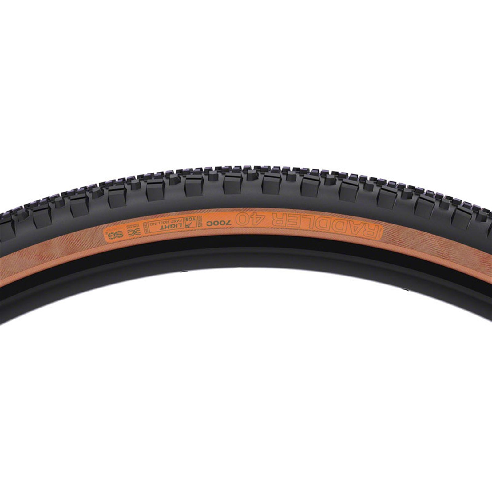 WTB Raddler Tire - 700 x 40, TCS Tubeless, Folding, Tan, Light [MPN: W010-1073]_2102019