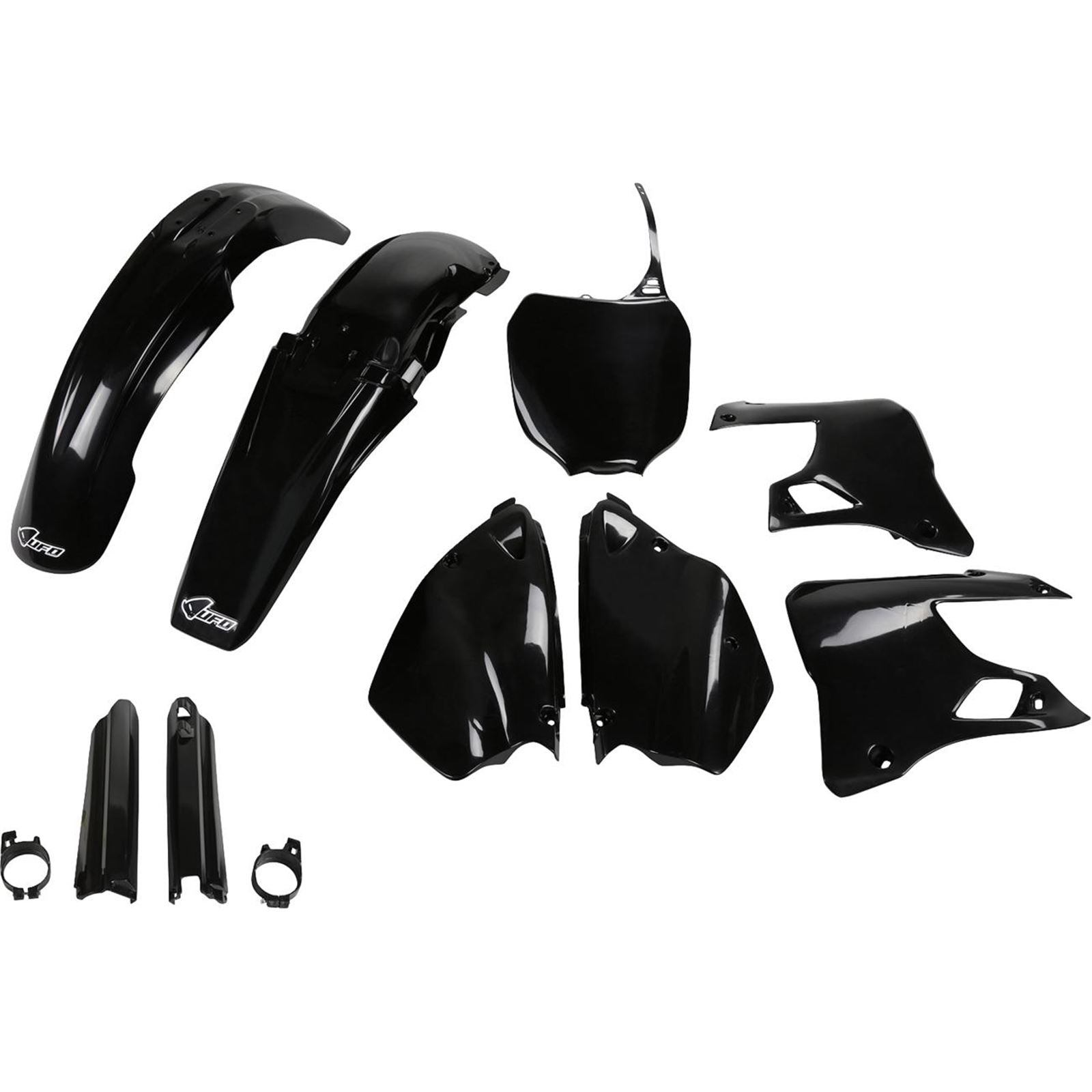 UFO Plastics Body Kit - Black for Yamaha YZ 125/250 [MPN: YAKIT300F@001]_1743124