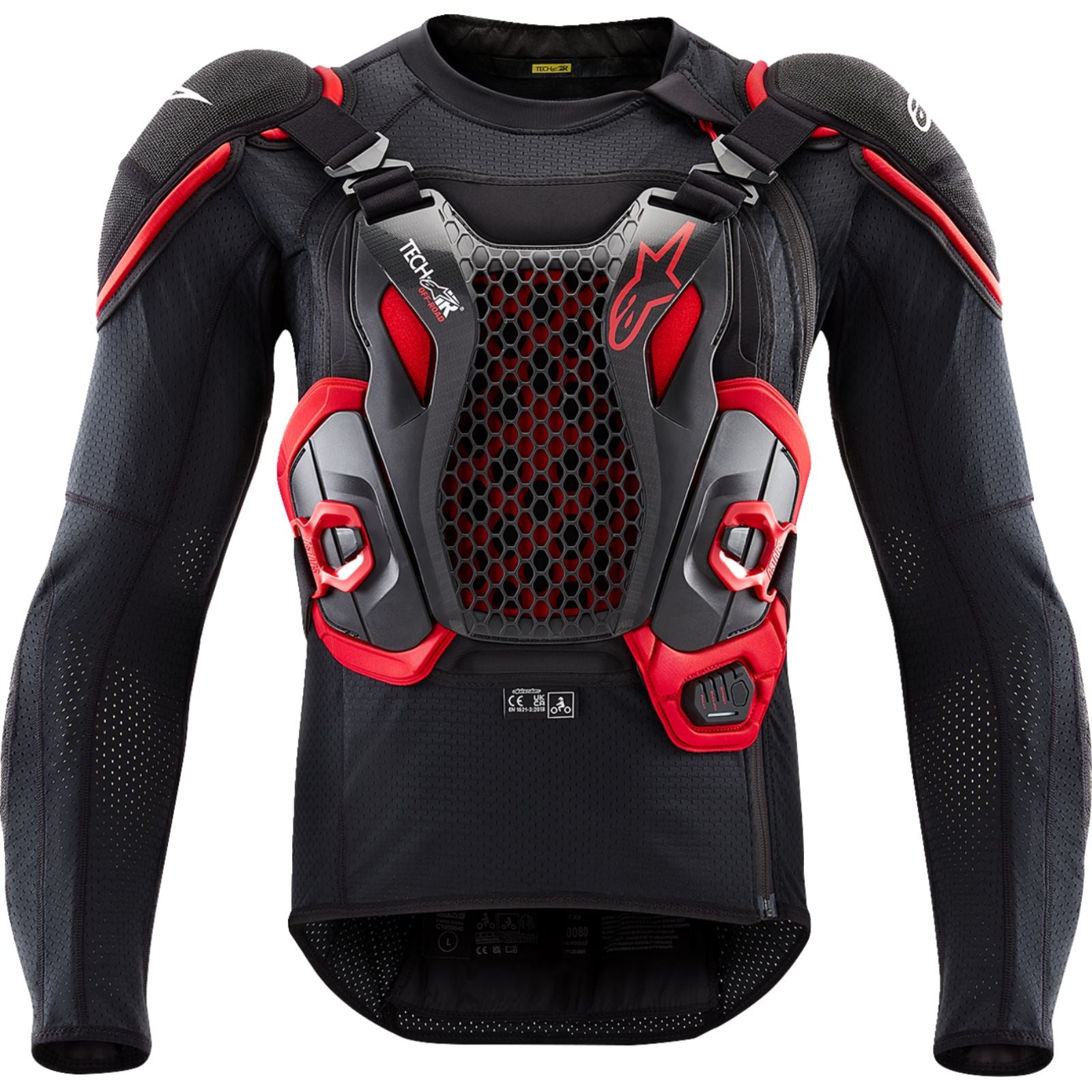 Alpinestars Tech-Air® v2 Off-Road System - Black/Red - Small [MPN: 6507123-13F-S]_1733669