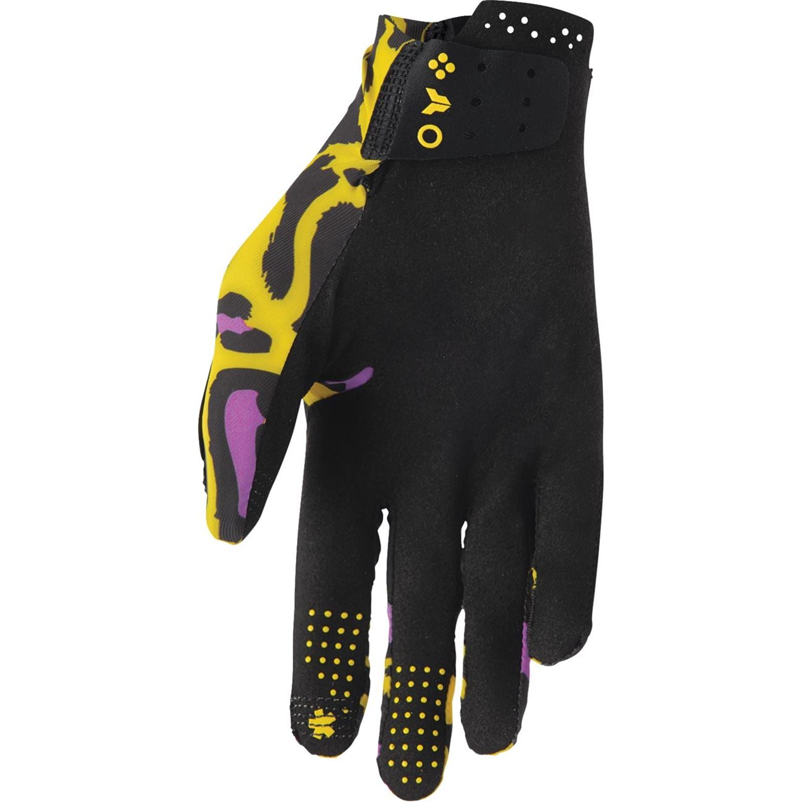 Thor SPORTMODE Cheetah Gloves - Yellow/Purple_1743290