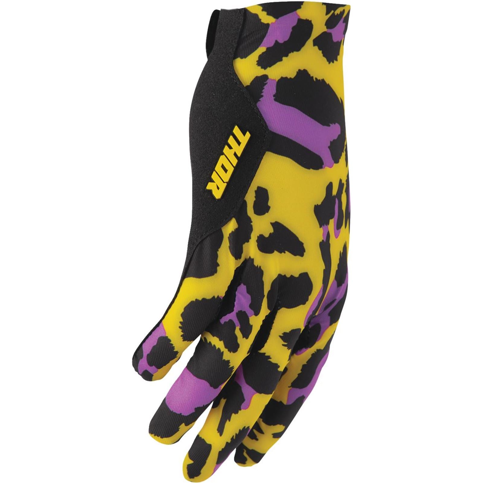 Thor SPORTMODE Cheetah Gloves - Yellow/Purple_1743291