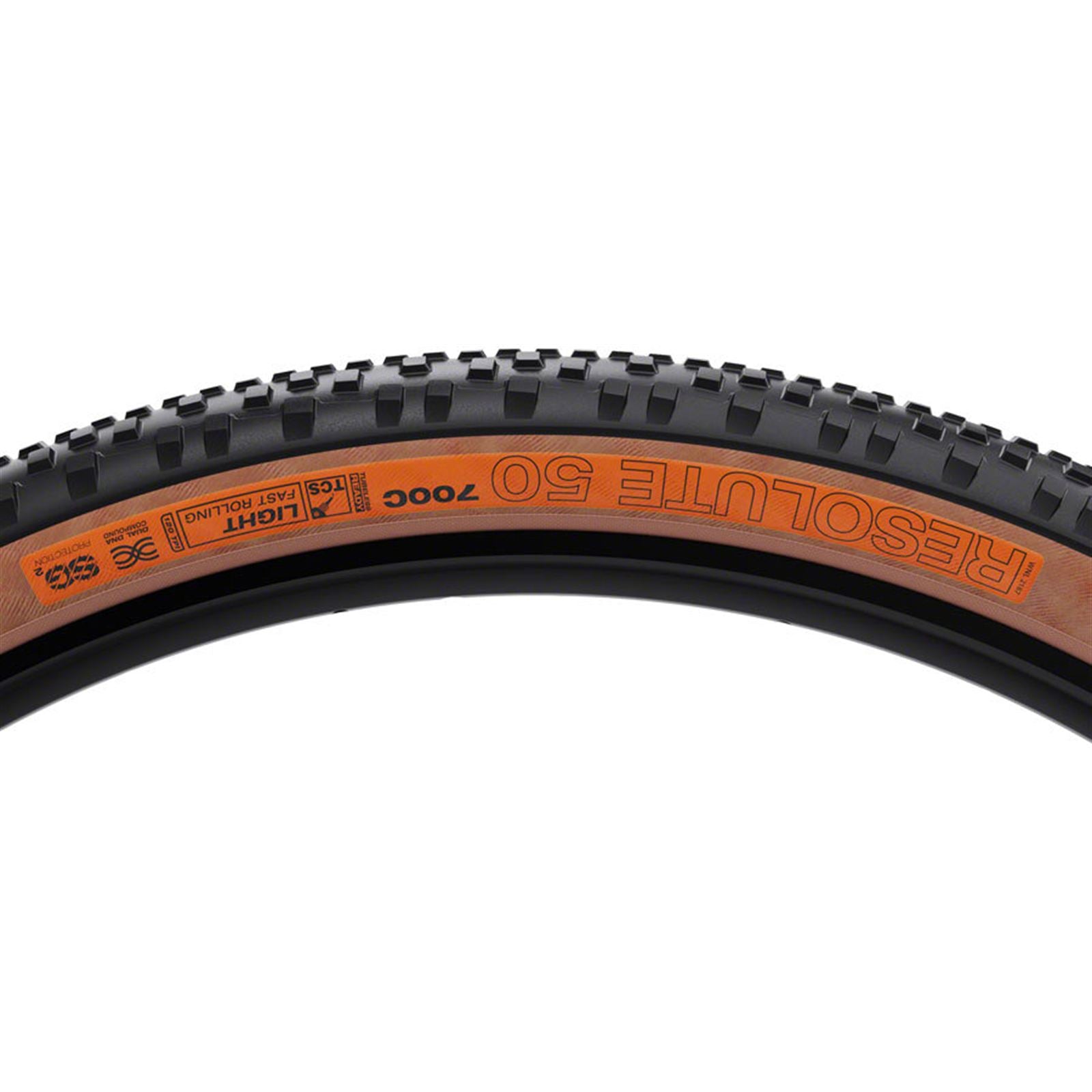 WTB Resolute Tire - 700 x 50, TCS Tubeless, Black/Tan, Light/Fast Rolling [MPN: W010-1063]_2101865