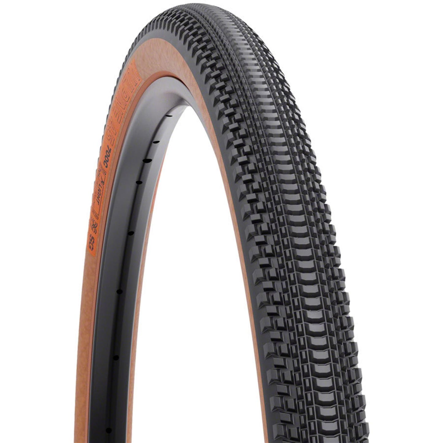 WTB Vulpine Tire - 700 x 45, TCS Tubeless, Black/Tan, Light/Fast Rolling [MPN: W010-1060]_2101860