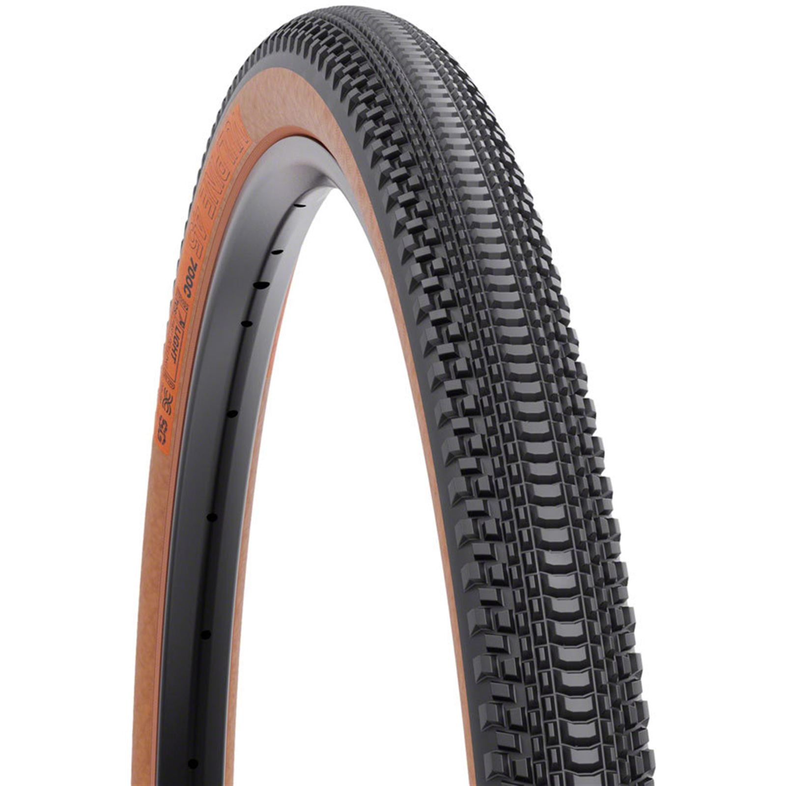 WTB Vulpine Tire - 700 x 45, TCS Tubeless, Black/Tan, Light/Fast Rolling [MPN: W010-1060]_2101860