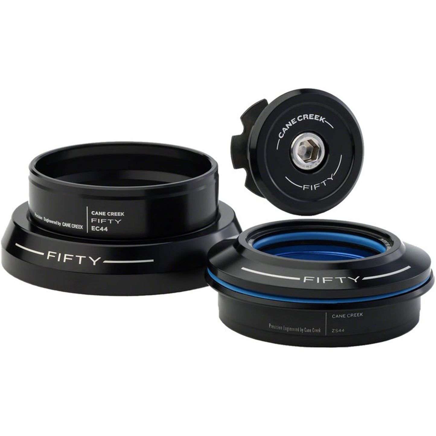Cane Creek 50 Headset - ZS44/28.6/H8 Upper | EC44/40 Lower, Straight, Black [MPN: BAA2358K]_1924388