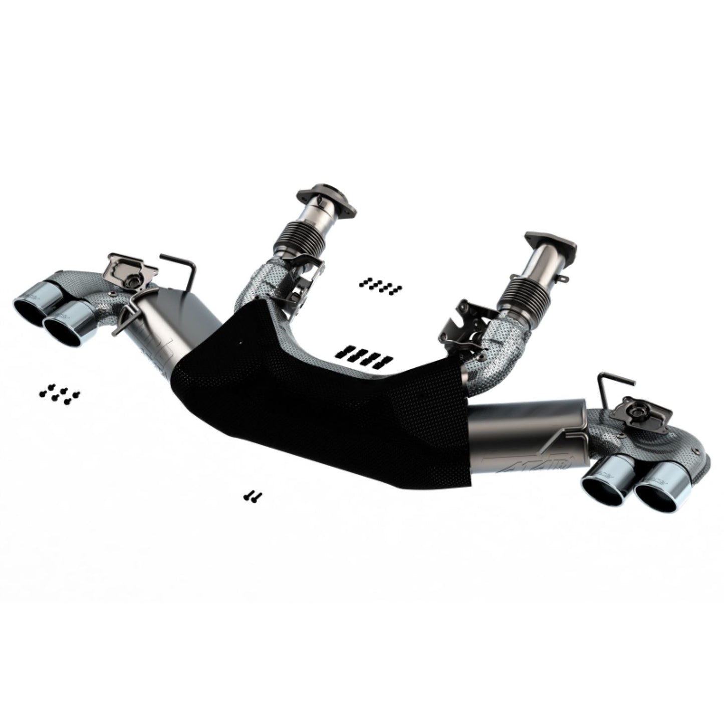 Borla ATAK 3in Exhaust System Dual Round A/C Tips 4inx 4.75in for 2020 Chevrolet Corvette C8 6.2L [MPN: 140839]_1740504