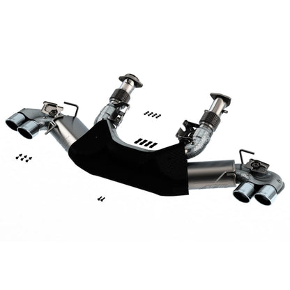 Borla ATAK 3in Exhaust System Dual Round A/C Tips 4inx 4.75in for 2020 Chevrolet Corvette C8 6.2L [MPN: 140839]_1740504