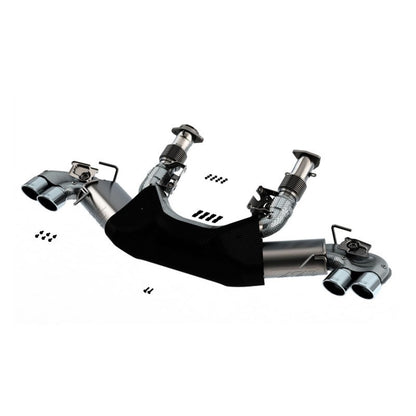 Borla ATAK 3in Exhaust System Dual Round A/C Tips 4inx 4.75in for 2020 Chevrolet Corvette C8 6.2L [MPN: 140839]_1743929