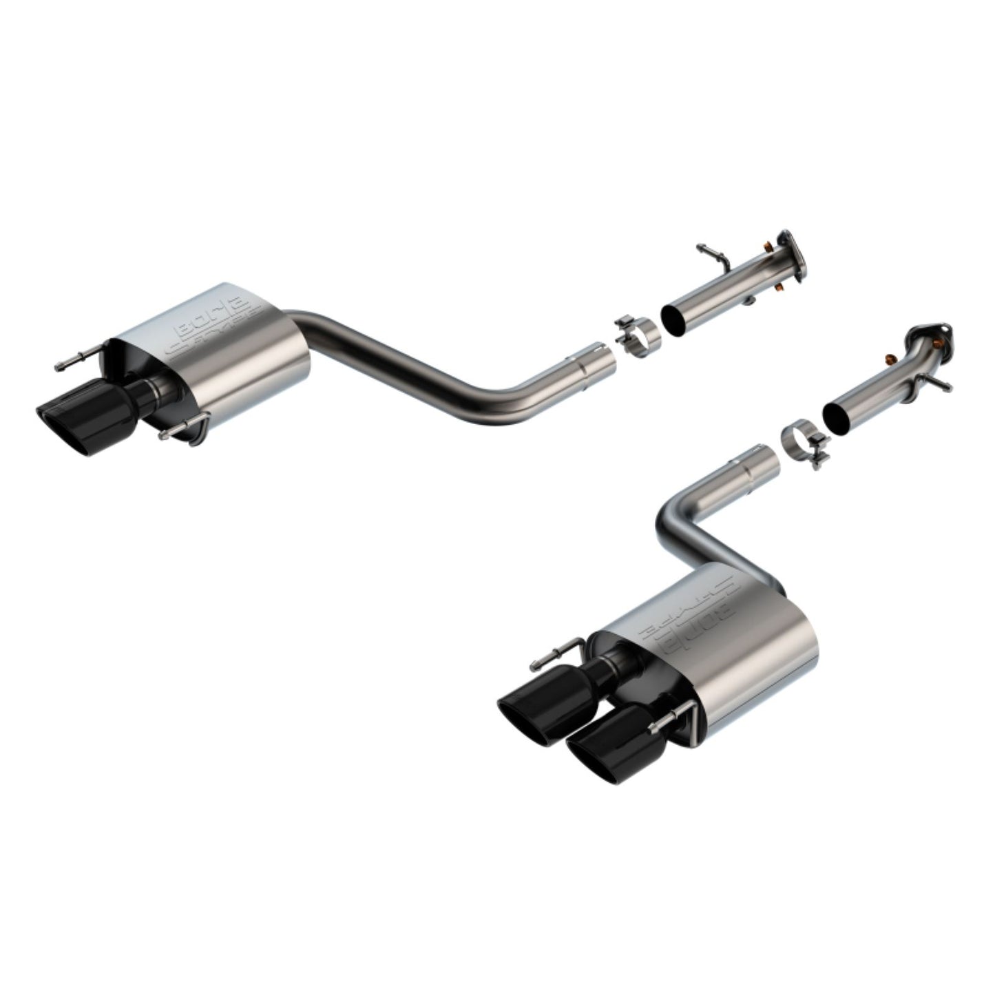 Borla F Axle-Back Exhaust System S-Type - Black Chrome for 15-24 Lexus RC [MPN: 11981BC]_1736457