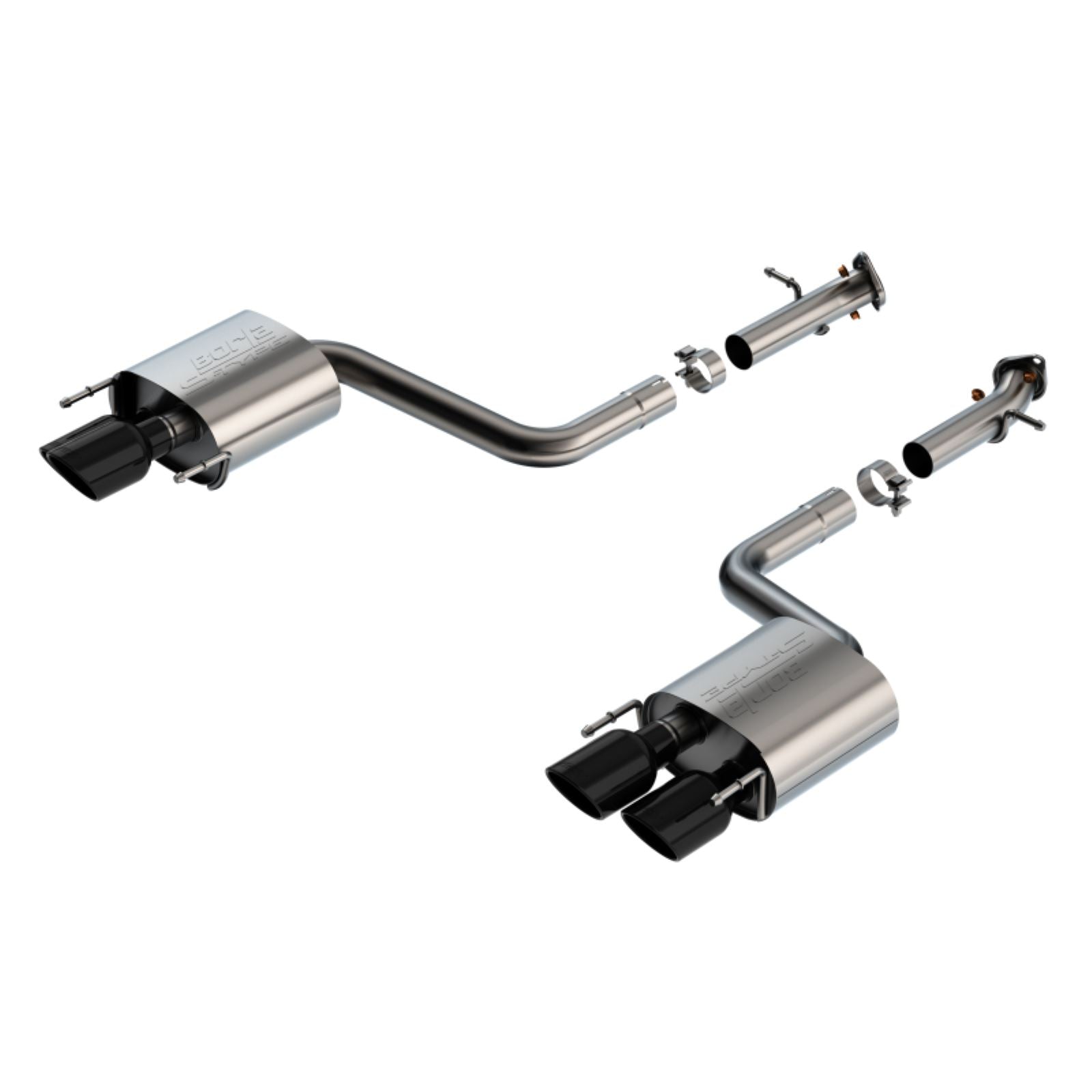 Borla F Axle-Back Exhaust System S-Type - Black Chrome for 15-24 Lexus RC [MPN: 11981BC]_1736457