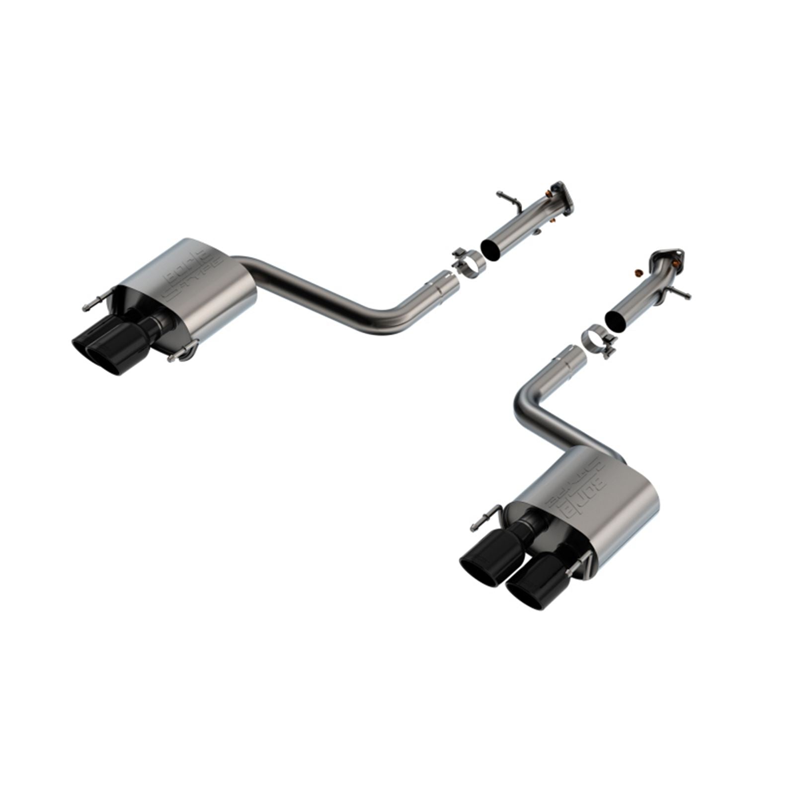 Borla F Axle-Back Exhaust System S-Type - Black Chrome for 15-24 Lexus RC [MPN: 11981BC]_1770502