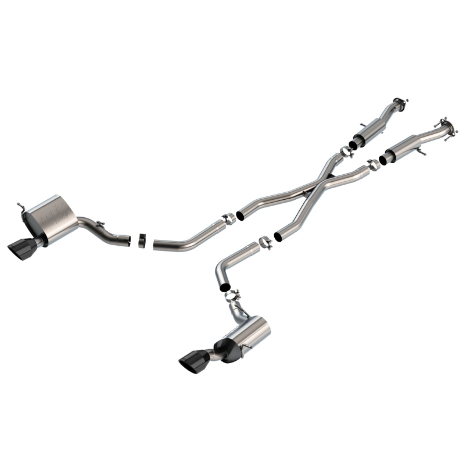 Borla ATAK Cat-Back Exhaust System - Black Tips T-304SS for 15-21 Jeep Grand Cherokee SRT 6.4L V8 AWD  [MPN: 140633CB]_1739356
