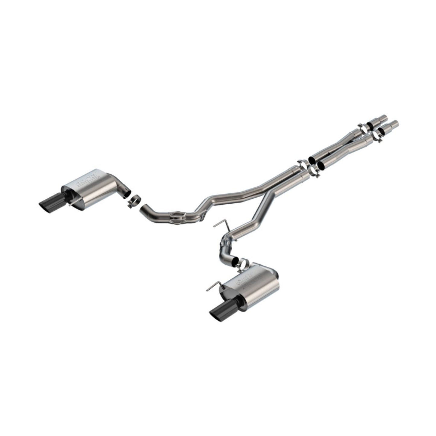 Borla ATAK Cat-Back Exhaust System - Black Chrome for 2024 Ford Mustang GT 5.0L V8  [MPN: 140961BC]_1737408