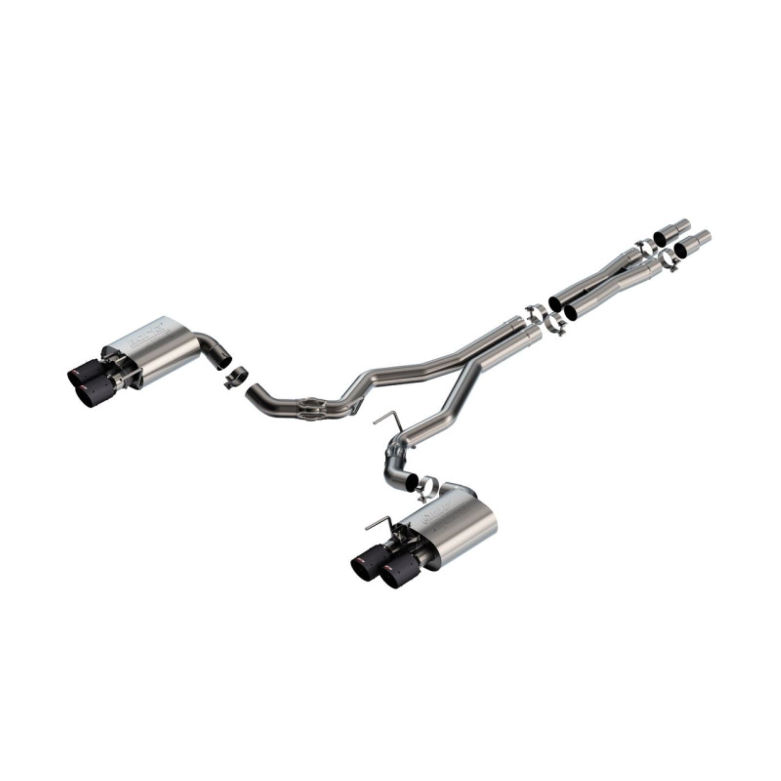 Borla ATAK Cat-Back Exhaust System - Carbon Fiber for 2024 Ford Mustang GT 5.0L V8  [MPN: 140963CFBA]_1737878
