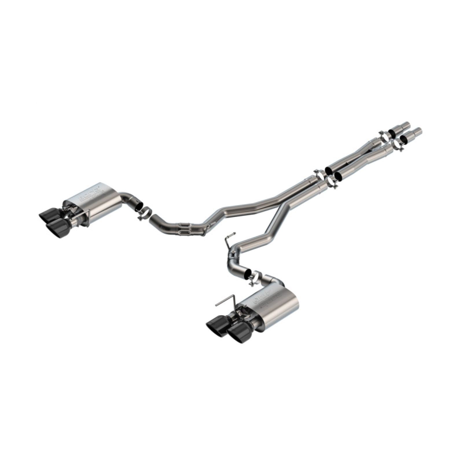 Borla ATAK Cat-Back Exhaust System - BC Tips for 2024 Ford Mustang Dark Horse 5.0L V8  [MPN: 140965BC]_1736607