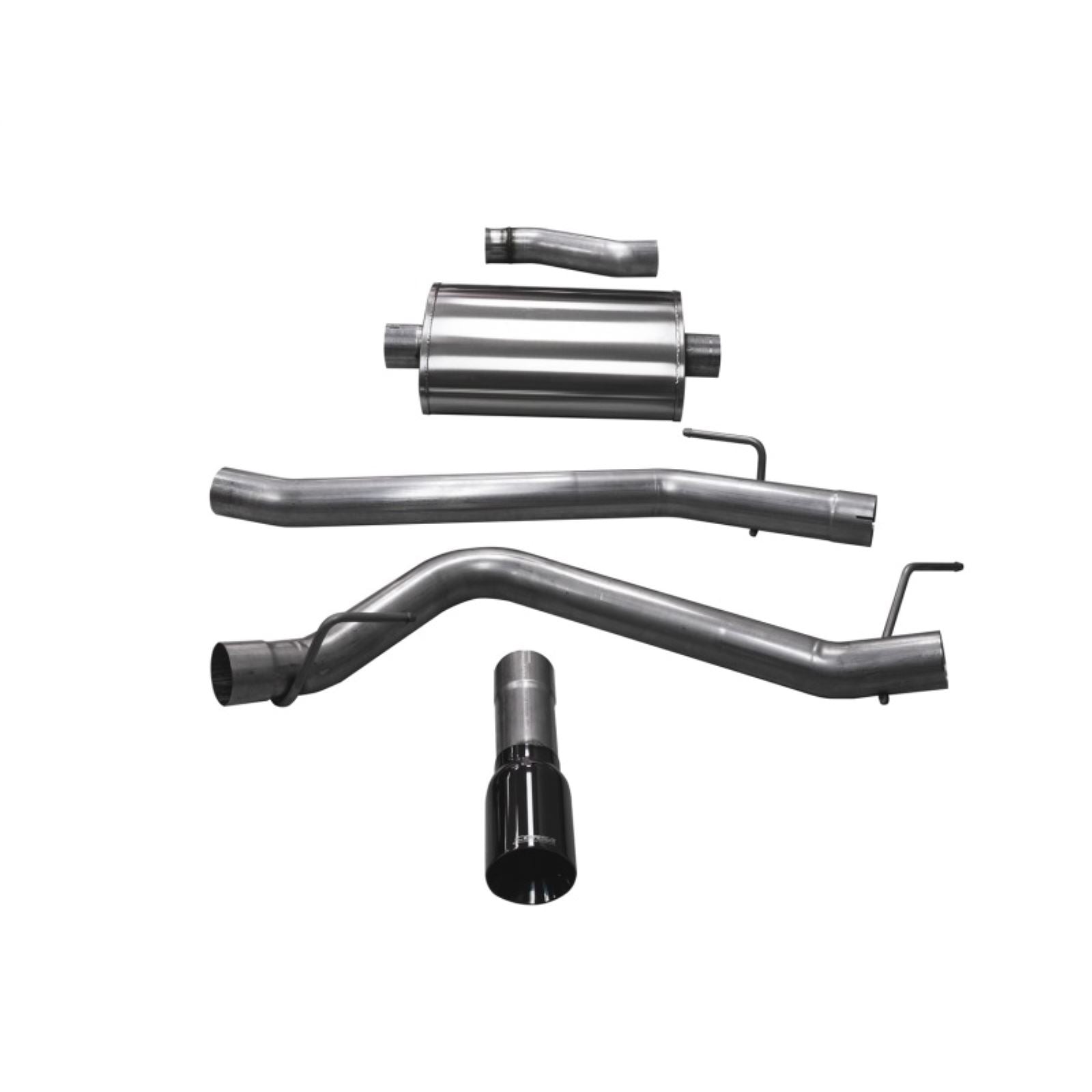 Corsa Performance Cat-Back Exhaust System with Single 4in Black Tip for 20-25 Jeep Gladiator JT 3.6L Single Side Exit [MPN: 21060BLK]_1736491