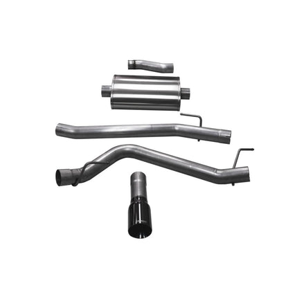 Corsa Performance Cat-Back Exhaust System with Single 4in Black Tip for 20-25 Jeep Gladiator JT 3.6L Single Side Exit [MPN: 21060BLK]_1736491